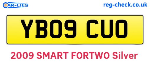 YB09CUO are the vehicle registration plates.