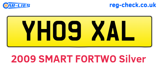 YH09XAL are the vehicle registration plates.