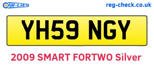 YH59NGY are the vehicle registration plates.