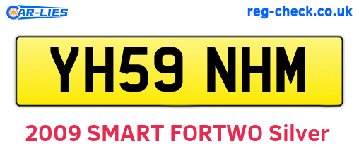 YH59NHM are the vehicle registration plates.
