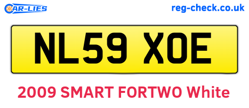 NL59XOE are the vehicle registration plates.