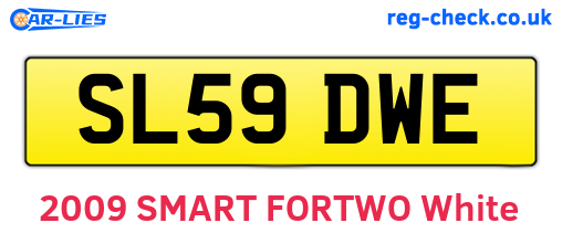 SL59DWE are the vehicle registration plates.