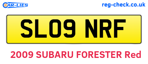 SL09NRF are the vehicle registration plates.