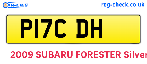 P17CDH are the vehicle registration plates.