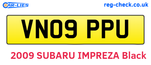 VN09PPU are the vehicle registration plates.