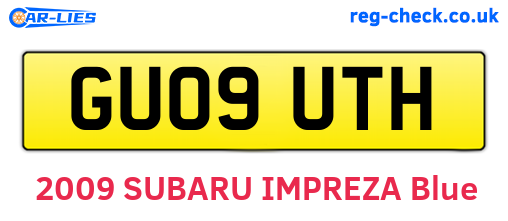 GU09UTH are the vehicle registration plates.