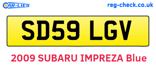 SD59LGV are the vehicle registration plates.