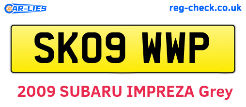 SK09WWP are the vehicle registration plates.