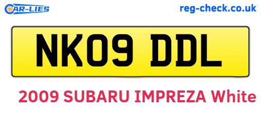 NK09DDL are the vehicle registration plates.