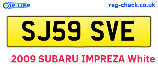 SJ59SVE are the vehicle registration plates.