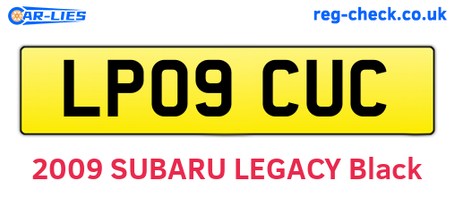 LP09CUC are the vehicle registration plates.