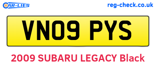 VN09PYS are the vehicle registration plates.