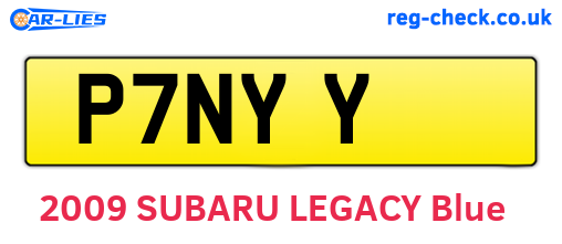 P7NYY are the vehicle registration plates.