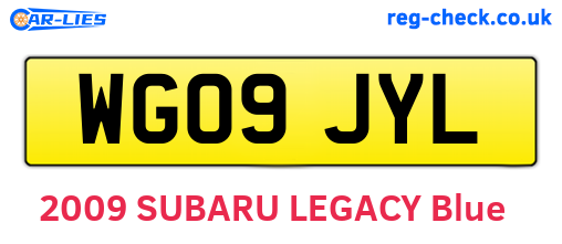 WG09JYL are the vehicle registration plates.