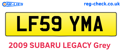 LF59YMA are the vehicle registration plates.