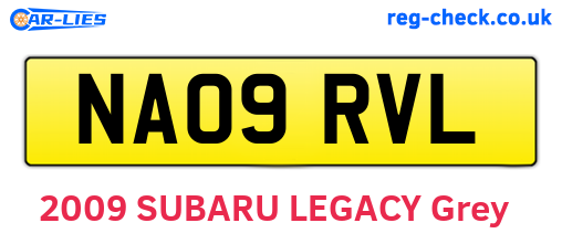 NA09RVL are the vehicle registration plates.