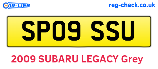 SP09SSU are the vehicle registration plates.