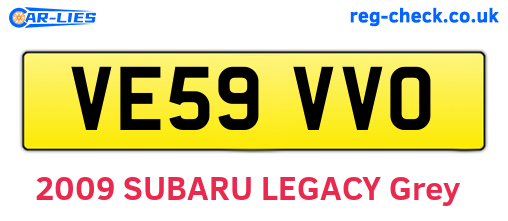 VE59VVO are the vehicle registration plates.