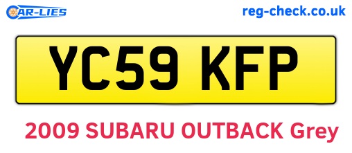 YC59KFP are the vehicle registration plates.