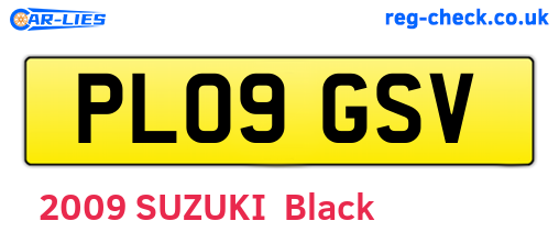 PL09GSV are the vehicle registration plates.