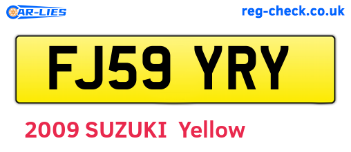 FJ59YRY are the vehicle registration plates.