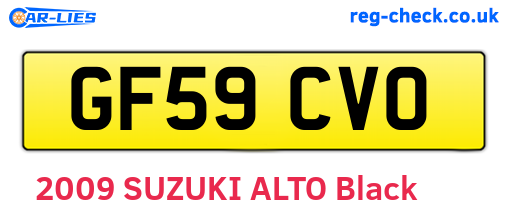 GF59CVO are the vehicle registration plates.