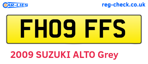 FH09FFS are the vehicle registration plates.