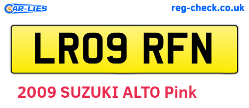 LR09RFN are the vehicle registration plates.