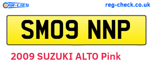 SM09NNP are the vehicle registration plates.