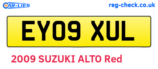 EY09XUL are the vehicle registration plates.