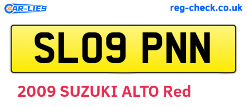 SL09PNN are the vehicle registration plates.