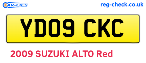 YD09CKC are the vehicle registration plates.