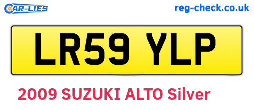 LR59YLP are the vehicle registration plates.