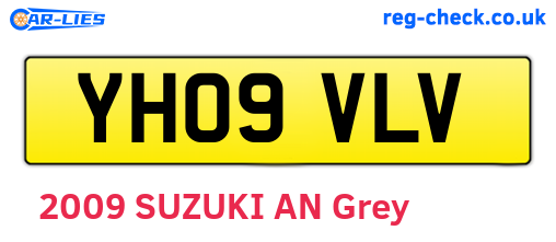 YH09VLV are the vehicle registration plates.