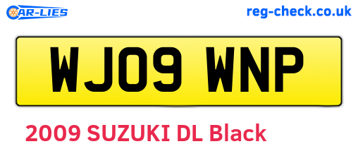 WJ09WNP are the vehicle registration plates.