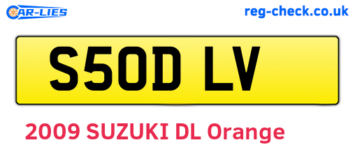 S50DLV are the vehicle registration plates.