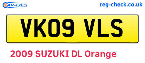VK09VLS are the vehicle registration plates.