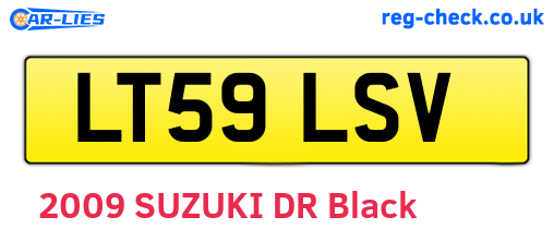 LT59LSV are the vehicle registration plates.