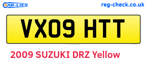 VX09HTT are the vehicle registration plates.