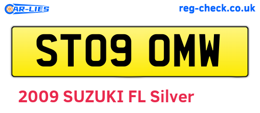 ST09OMW are the vehicle registration plates.