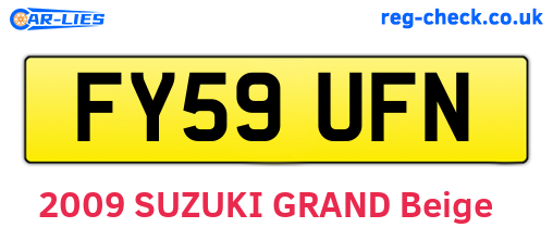 FY59UFN are the vehicle registration plates.