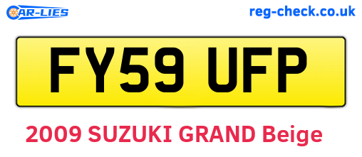 FY59UFP are the vehicle registration plates.