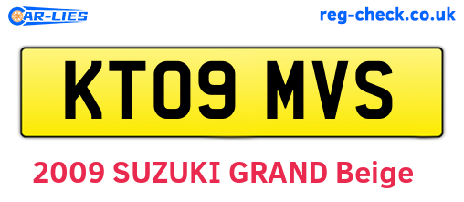 KT09MVS are the vehicle registration plates.
