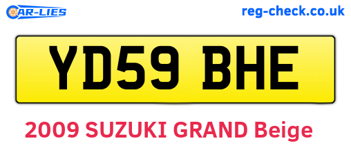 YD59BHE are the vehicle registration plates.