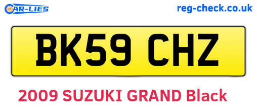 BK59CHZ are the vehicle registration plates.