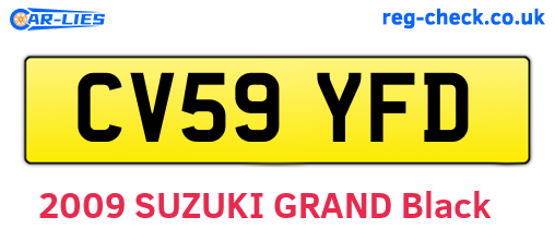 CV59YFD are the vehicle registration plates.
