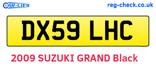 DX59LHC are the vehicle registration plates.