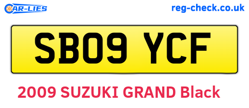 SB09YCF are the vehicle registration plates.
