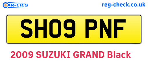SH09PNF are the vehicle registration plates.