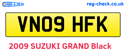 VN09HFK are the vehicle registration plates.